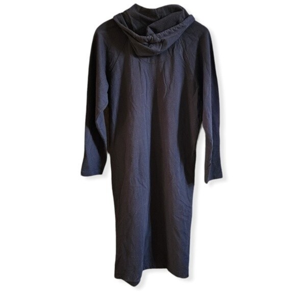 Nordstrom Intimates Black Long Hooded Longsleeve Full Zip Size Small - Picture 3 of 6